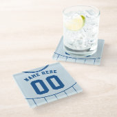 名前&ナンバージャージーコースター、サッカーサッカー ガラスコースター (アングル)