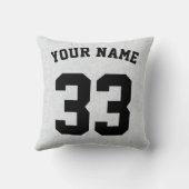 名前&ナンバーピロー、アイスホッケーゴアリークッション クッション (裏面)