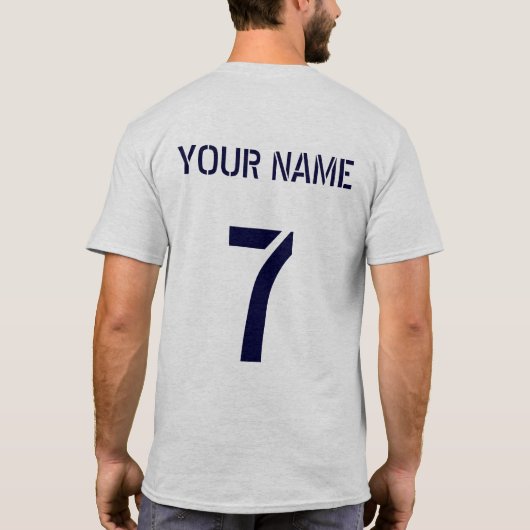 名前&ナンバープリントラクロスゴアリー引用文シャーシー Tシャツ (裏面)