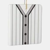 名前&ナンバーベースボールソフトボールジャージーテンプレート セラミックオーナメント (右)