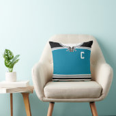 名前&ナンバーホッケージャージーテンプレートカスタム枕 クッション (椅子)