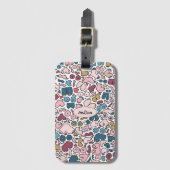 名前 ニュートラルな胸の模様 ラゲッジタグ (正面縦)