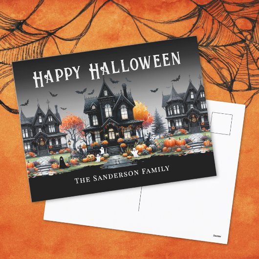 名前 ハッピーハロウィン シーズンポストカード