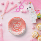 名前 | ハッピーバースデーコーシンプルルストライプ ペーパーボウル (パーティー)