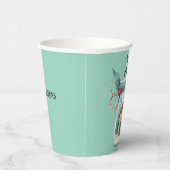 名前、ハッピーホリデイズ魔法ハウスメイソンジャー8oz 紙コップ (右)