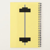 名前+パーソナライズされたバーベルプランナー プランナー手帳 (裏面)