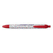 名前 パーソナル ファミリー ビジネス かわいい 4th of July インク 黒ボールペン (裏面)