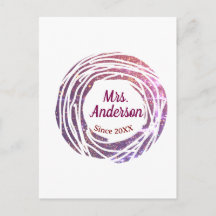 名前 ピンク ワインレッドの境界線 結婚式 披露宴 ブライダル