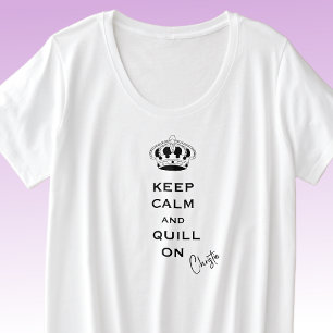 名前、プラスサイズカスタム保Calm Comfy Tシャツ