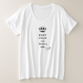 名前、プラスサイズカスタム保Calm Comfy Tシャツ (デザイン正面)