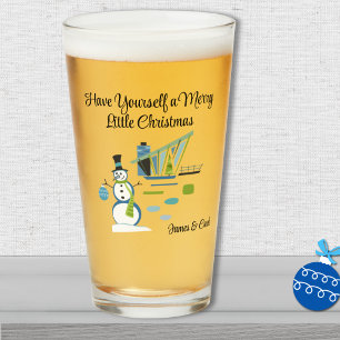 名前、ミッドセンチュリーハモダンウス雪だるま16ozパイント タンブラーグラス