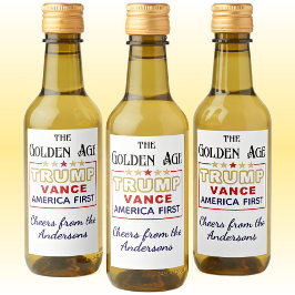 名前、ミニボトル大統領トランプ、黄金時代 ワインラベル