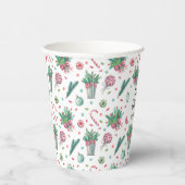 名前、メリークリスマスシダオーナメントキャンディ8oz 紙コップ (右)