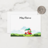 名前 メリークリスマス サンタクロース ノート ゴルフボール付 (正面/裏面インサイチュ)