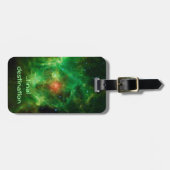 名前、リースの星雲、宇宙の写真 ラゲッジタグ (正面横)