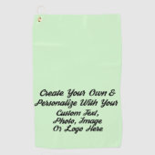 名前、ロゴ、またはデザインの追加カスタム、パーソナライズされた ゴルフタオル (正面)