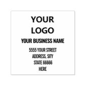 名前 ロゴ 住所 セルフインキングスタンプ (デザイン)