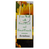 名前&ワイン引用文秋ひまわり ワインギフトバッグ (正面)