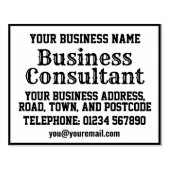名前、住所などが入ったビジネス・コンサルタント ラバースタンプ (インプリント)