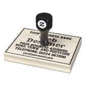 名前、住所などが記載されたウェブデザイナー ラバースタンプ (スタンプ)