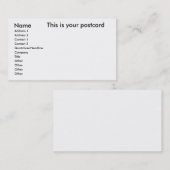 名前、住所1の住所2の接触1の接触… 名刺 (正面/裏面)