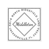 名前 – 住所 ラバースタンプ (インプリント)