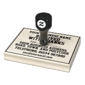 名前、住所、日付を付けてありがとうございました ラバースタンプ (スタンプ)