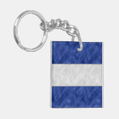 名前+信号航海のフラグJ Juliet キーホルダー (正面左)