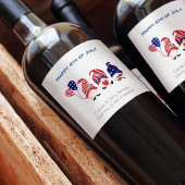 名前、可愛いおもしろい格言7月4日赤白青 ワインラベル