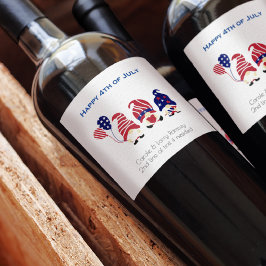 名前、可愛いおもしろい格言7月4日赤白青 ワインラベル