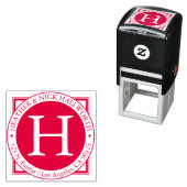 名前、姓のイニシャル、返送先住所 セルフインキングスタンプ (インサイチュ)