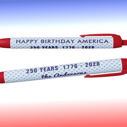 名前 家族 個人 ビジネス 米国 フラッグ インク 黒ボールペン