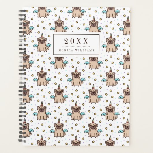 名前/年の追加 |ユニパグパターン プランナー手帳 (正面)