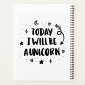名前/年の追加 |今日、私はユニコーンになります プランナー手帳 (裏面)