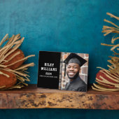 名前 年度 2024 学校 現代 ブラック 卒業 フォトプラーク (側面)