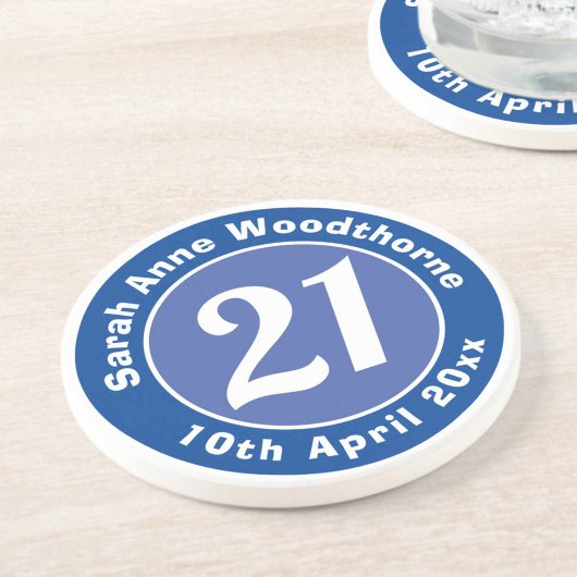 名前、年齢、日付の21歳 コースター