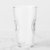 名前、年齢、誕生日を持つ誕生祝い タンブラーグラス (左)