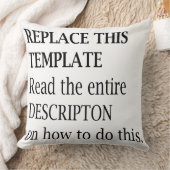 名前、引用文、または写真の追加 クッション (ブランケット)