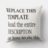 名前、引用文、または写真の追加 クッション (裏面)