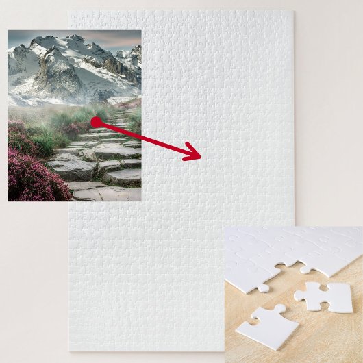 名前、引用文、写真、20 x 30 1014ピースの追加 ジグソーパズル