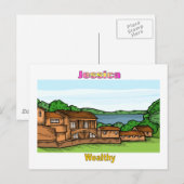 名前&意味 – Jessica ポストカード (正面/裏面)