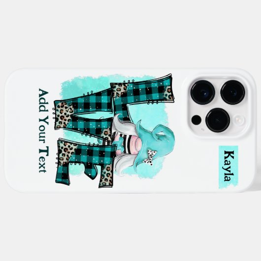 名前/文字の追加 – Apple iPhone 14 Pro Max Case Case-Mate iPhoneケース (裏面 (横))