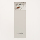 名前、（昆虫）オオカバマダラ、モナーク蝶の禅ガーデンヨガマット ヨガマット (正面)