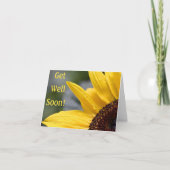 名前、朝露ひまわり早く良くなる カード (正面)