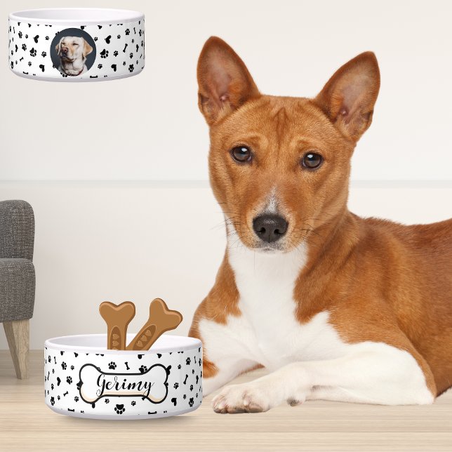 名前、柄、写真が入ったペット用オリジナルボウル ボウル (Personalized Pet Bowls: Name, Patterns & Photos)