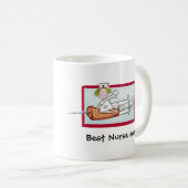 名前-極度のナースと個人化して下さい コーヒーマグカップ (正面右)