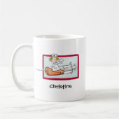 名前-極度のナースと個人化して下さい コーヒーマグカップ (左)