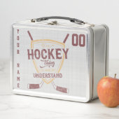 名前&番号カスタムホッケーランチボックス メタルランチボックス (インサイチュ)