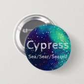 名前___ +発音のカスタマイズ可能銀河系 缶バッジ (正面&裏面)