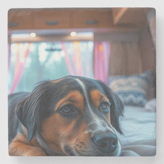 名前: 眠れる犬の夢 ストーンコースター (正面)